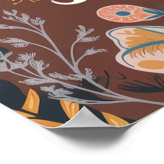 Poster Boho Dreamcatcher Design Live en ligne avec Yo (Coin)