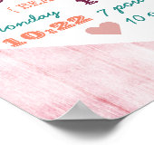 Poster Boho Dreamcatcher & Wood Baby Girl Birth Stats (Coin)