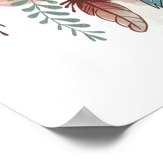 Poster Boho Dreamscape Live in Alignement with Your Truth (Coin)