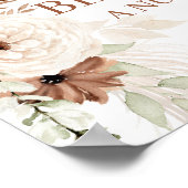 Poster Boho Espagnol Mariage Panneau de bienvenue (Coin)