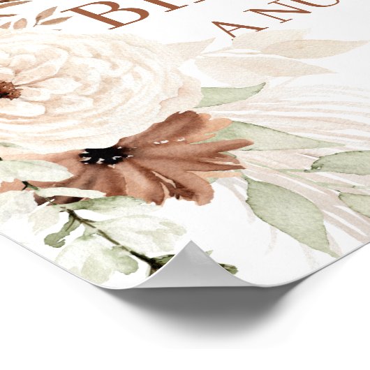 Poster Boho Espagnol Mariage Panneau de bienvenue (Coin)