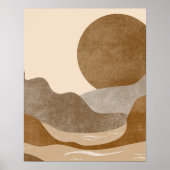 Poster Boho esthétique paysage de montagne Art moderne (Devant)