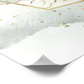 Poster Boho eucalyptus succulent Compte à rebours pour un (Coin)