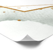 Poster Boho Eucalyptus verdure or mariage Timeline (Coin)