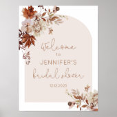 Poster Boho Fall arch signe de bienvenue (Devant)