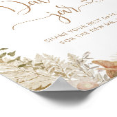 Poster Boho Fall Date night idées. Boho citrouille Date j (Coin)