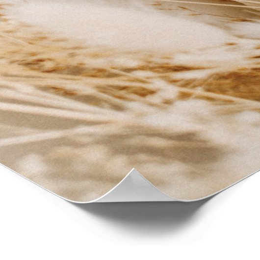 Poster Boho Fall Flowers Mariage Seating Chart (Coin)