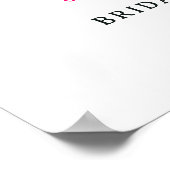 Poster Boho fall orange floral aquarelle bienvenue nuptia (Coin)