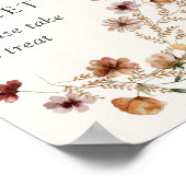 Poster Boho Fall Wildflower Babies are Sweet Sign (Coin)