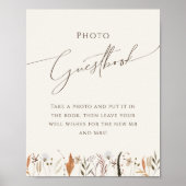 Poster Boho Fleur sauvage d'automne Beige Photo du livre (Devant)