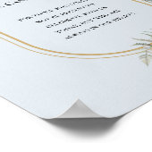 Poster Boho Fleur sauvage Fern Dusty Blue Cette bougie br (Coin)