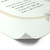 Poster Boho Fleur sauvage Fern Mint Green Cette bougie br (Coin)