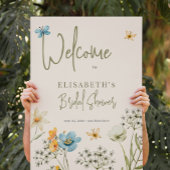 Poster Boho fleur sauvage signe de bienvenue