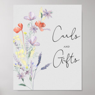 Poster Boho Fleurs sauvages - Cartes et baby showers cade