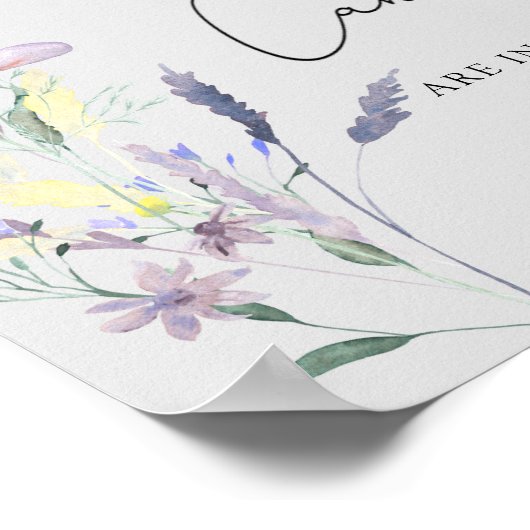 Poster Boho Fleurs sauvages - Devinez combien de bonbons  (Coin)