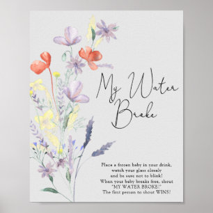 Poster Boho Fleurs sauvages - Jeu de l'eau