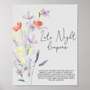 Poster Boho Fleurs sauvages \ Late night couches jeu