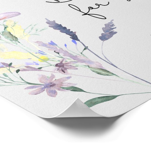 Poster Boho Fleurs sauvages - Livres pour bébé (Coin)