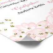 Poster Boho Floral Cross Girl First Communion Sign (Coin)