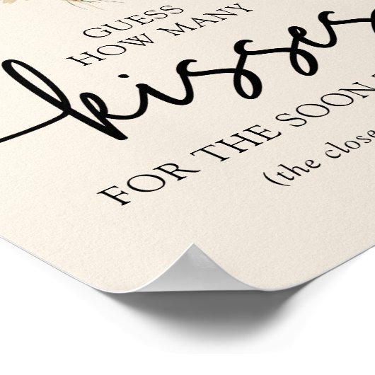 Poster Boho Floral Kisses (Coin)