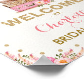 Poster Boho Floral Voyage Enterrement de Vie de Jeune Fil (Coin)