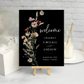 Poster Boho Floral Welcome Wedding