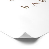 Poster Boho Floral Western Blue Cowboy Boot Welcome (Coin)