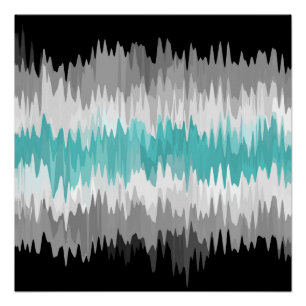 Poster Boho Funky Wavy Abstrait Libramasculine Pride Drap