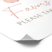 Poster Boho Girl Vêtements de bébé Baby shower Faveurs Si (Coin)