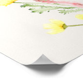 Poster Boho Goose Duck Baby shower floral (Coin)