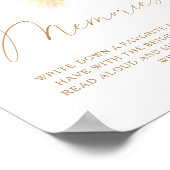 Poster Boho grass - souvenirs avec la mariée (Coin)