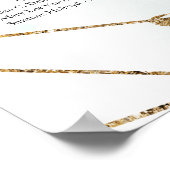 Poster Boho Greenery Gold Siège alphabétique géométrique (Coin)