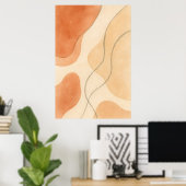 Poster Boho Harmony | Minimalist Abstract Wall Art (Bureau à domicile)