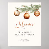 Poster Boho Holiday Fête des mariées Accueil hiver (Devant)