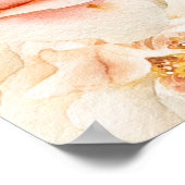 Poster Boho jardin d'automne épices rouille orange Alphab (Coin)