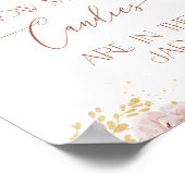 Poster Boho jardin fleurs Devinez combien de bonbons (Coin)