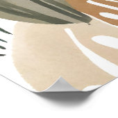 Poster Boho jungle Feuilles Art botanique Simple Moderne (Coin)