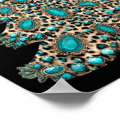 Poster Boho Leopard Christmas Tree Cheetah Print Coquette (Coin)