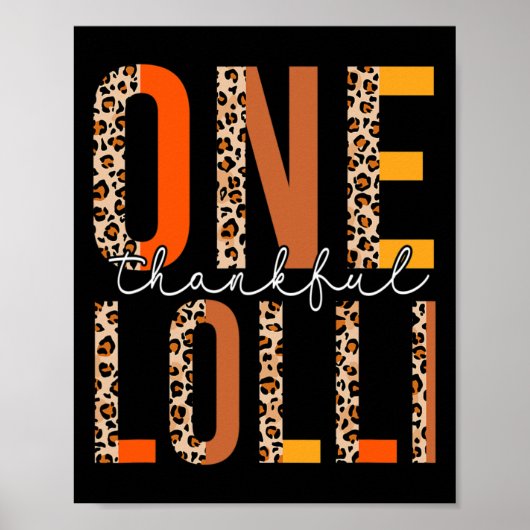 Poster Boho Leopard One Thankli Lolli Fall Vibes Thanksg (Devant)