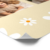 Poster Boho Light Daisy Anniversaire Photo Milestone Post (Coin)