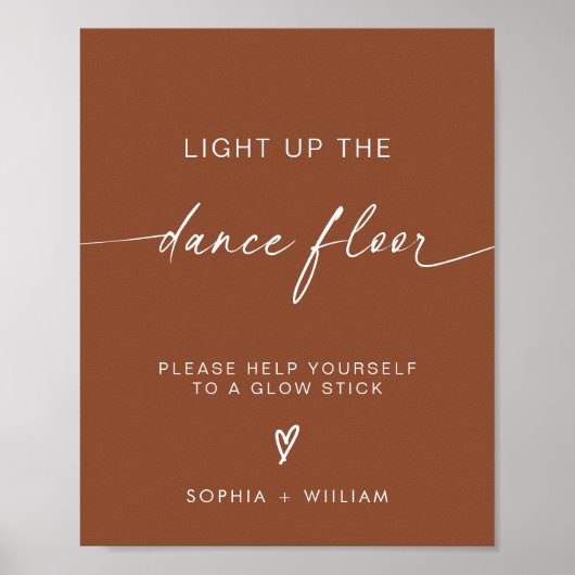 Poster Boho Light Up the Dance Floor | Stick Llow Stick (Devant)