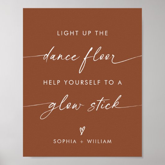Poster Boho Light Up the Dance Floor | Stick Llow Stick (Devant)