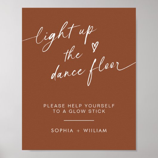 Poster Boho Light Up the Dance Floor | Stick Llow Stick (Devant)