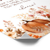 Poster Boho Little Citrouille Fall Fleurs sauvages Momosa (Coin)