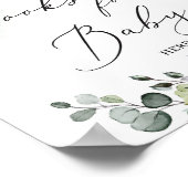 Poster Boho livre vert tendance pour bébé signe (Coin)