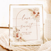 Poster Boho Love is Sweet Shoot Dessert Sign