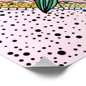 Poster Boho Mandala couleur aquarelle Floral (Coin)