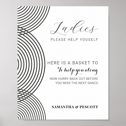 Poster Boho mariage panneau de salle de bain (Devant)