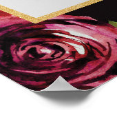 Poster Boho Marsala Roses rouges profondes Photo Prop Fra (Coin)