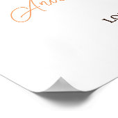 Poster boho meadow fleur sauvage douche nuptiale bienvenu (Coin)